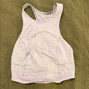 Lululemon Athletica Light Gray Tank Top
